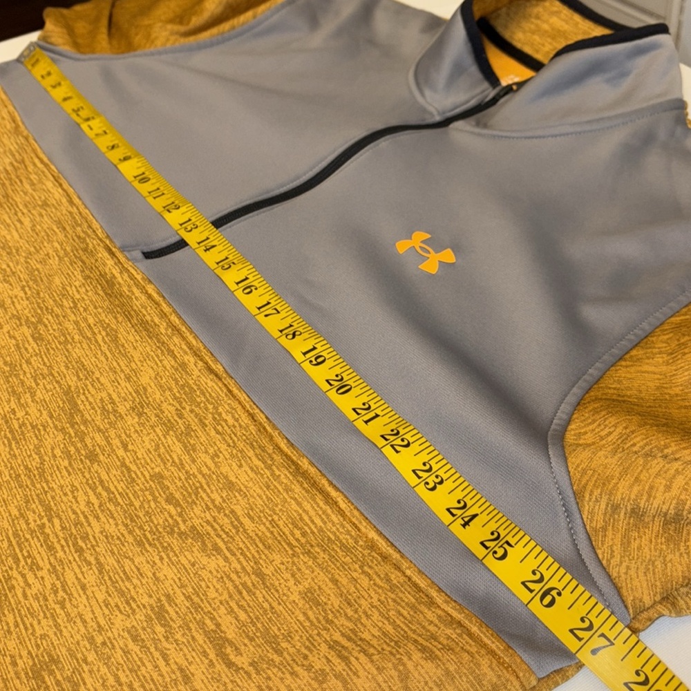 Under Armor pullover fleece color block 1/2 zip loose fit long sleeve Sz 2XL - Picture 5 of 9